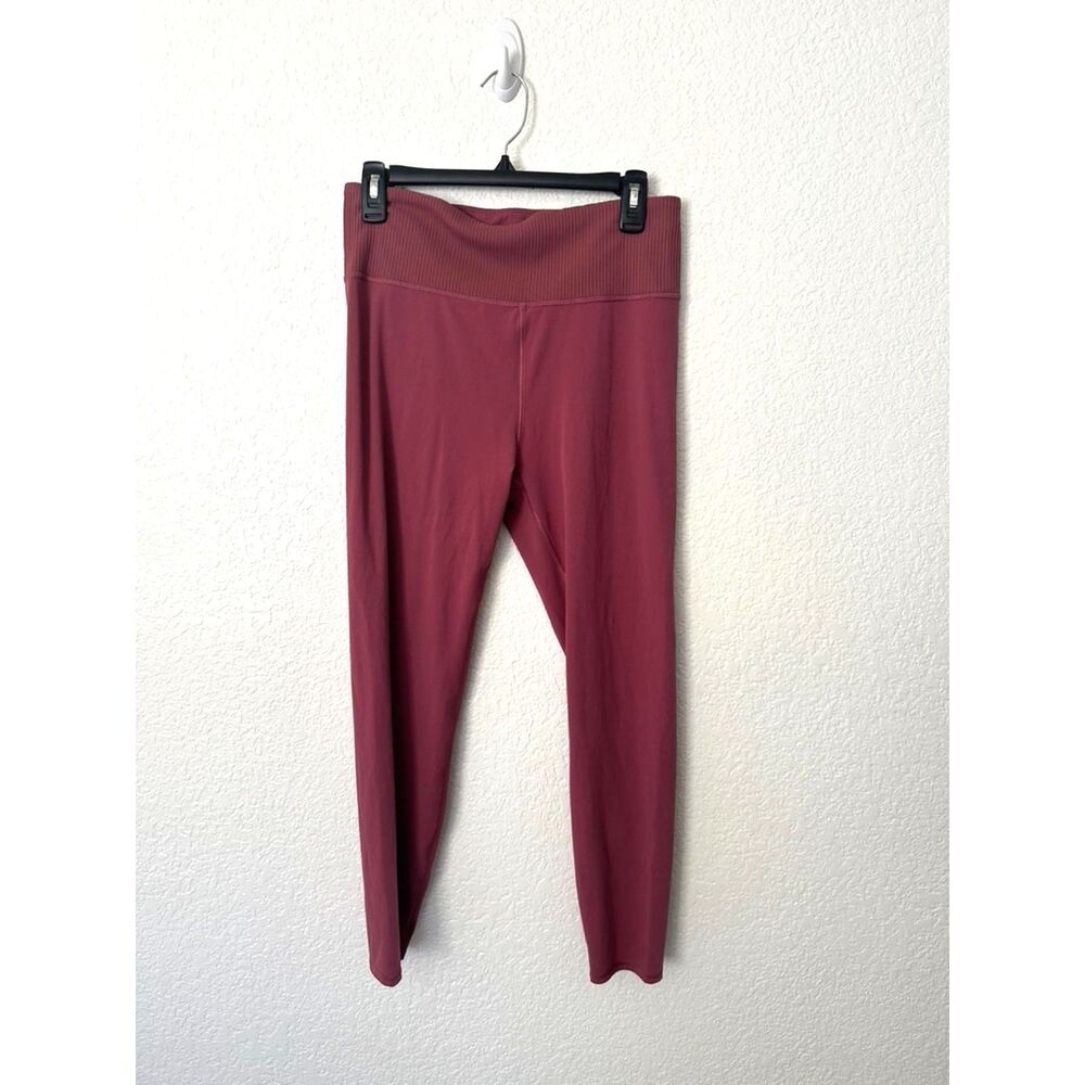 Vuori Rib Studio Legging Pink Mauve Large - Picture 3 of 9
